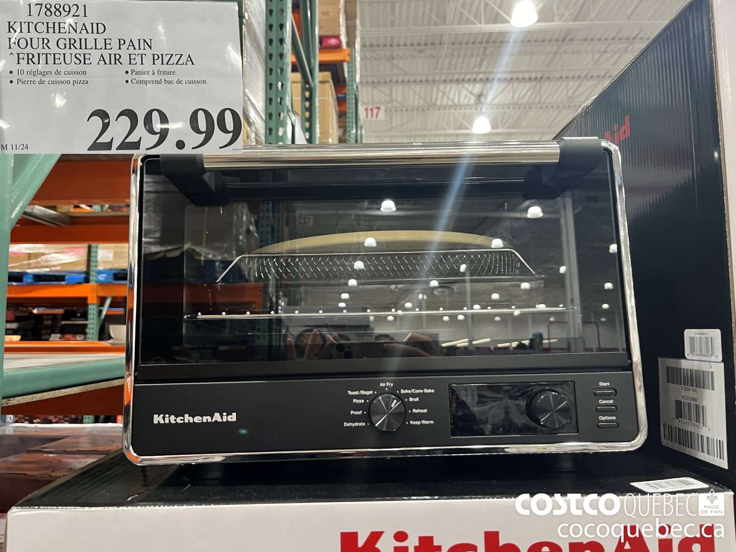 1788921 KITCHENAID FOUR GRILLE PAIN “FRITEUSE AIR ET PIZZA  $229.99