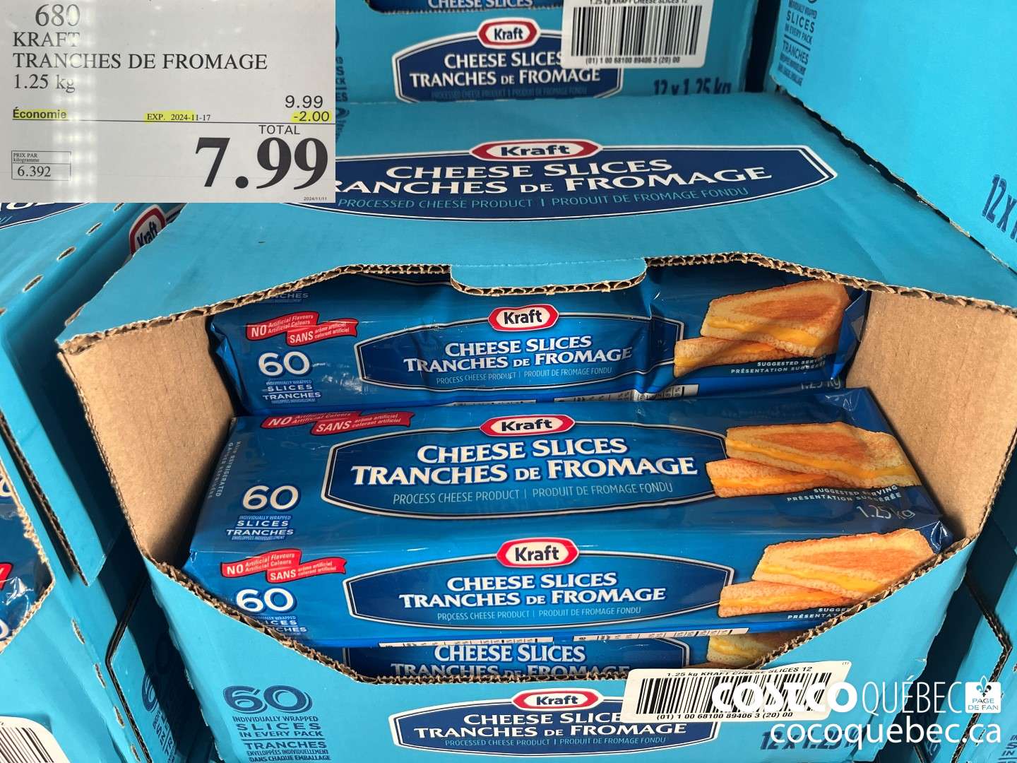 680 KRAT TRANCHES DE FROMAGE  ($2.00 INSTANT SAVINGS EXPIRES ON 2024-11-17) $7.99