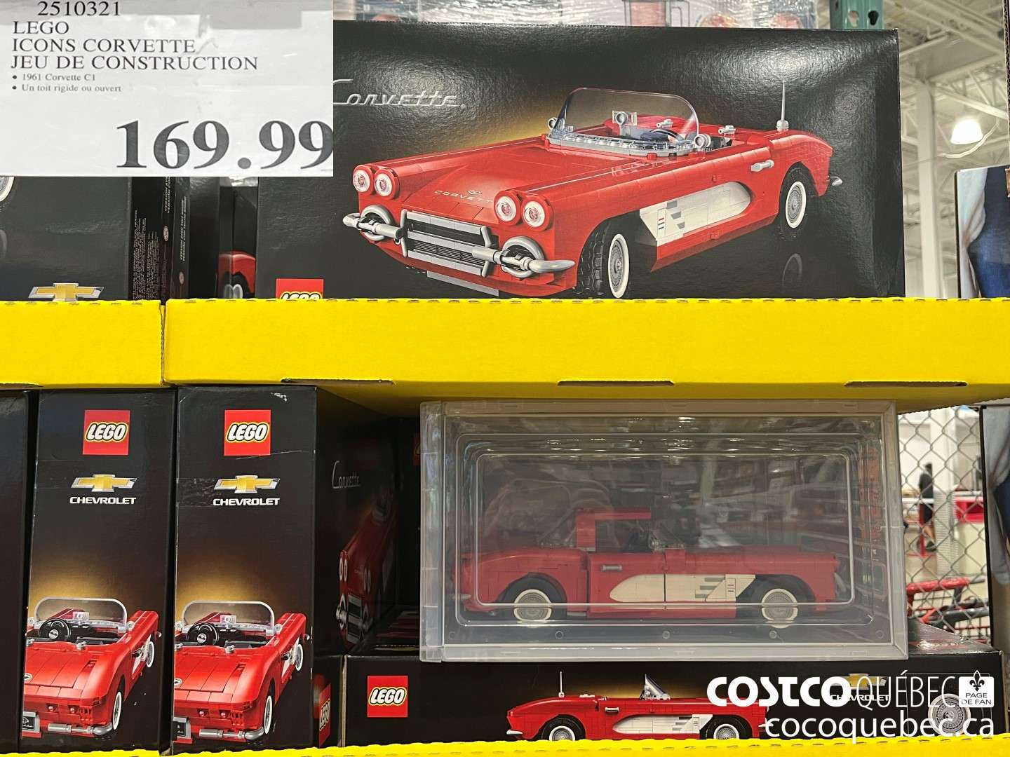 2510321 LEGO ICONS CORVETTE JEU DE CONSTRUCTION  $169.99