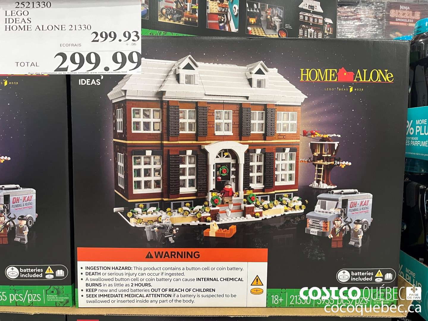 2521330 LEGO IDEAS HOME ALONE  $299.99