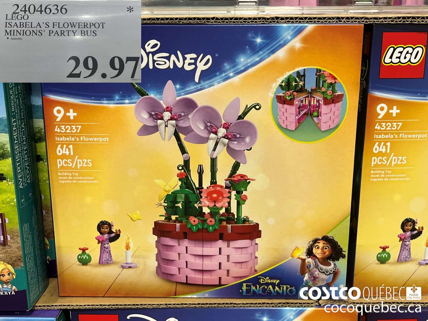 2404636 LEGO ISABELA'S FLOWERPOT MINION S' PARTY BUS  $29.97