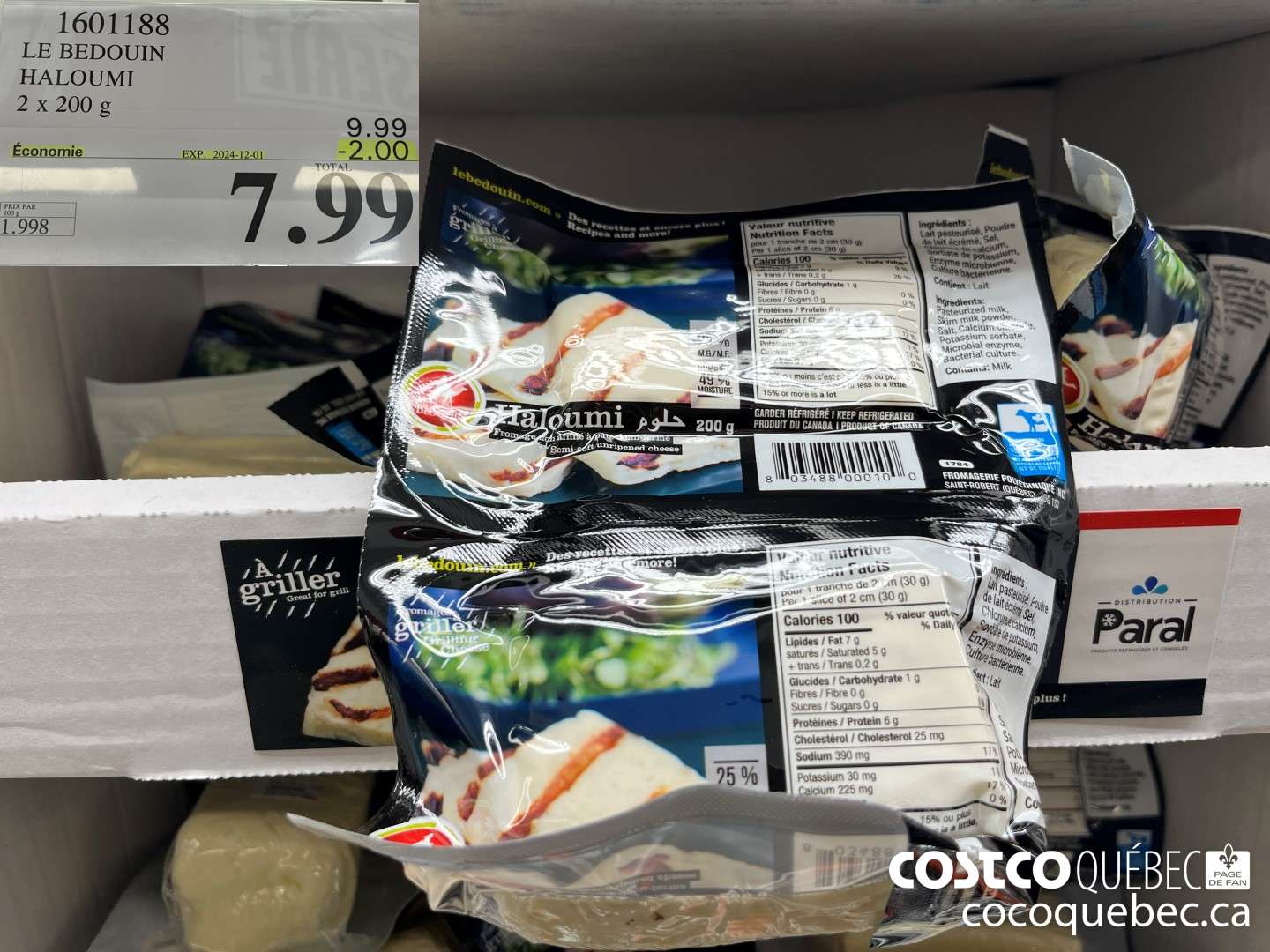 1601188 LE BEDOUIN HALOUMI 2 x 200  ($2.00 INSTANT SAVINGS EXPIRES ON 2024-12-01) $7.99