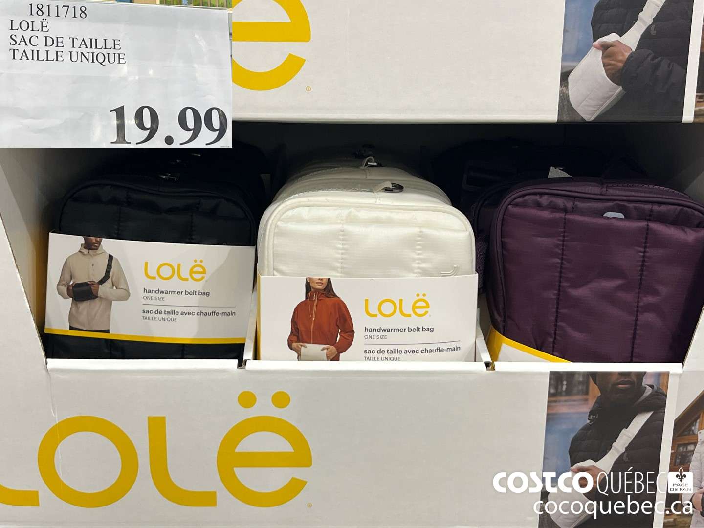 1811718 LOLE SAC DE TAILLE TAILLE UNIQUE  $19.99