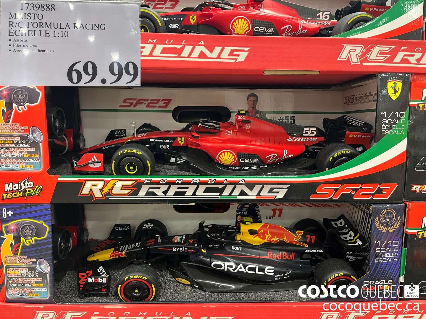 1729888 MAISTO R/C FORMULA KACING ECHELLE 1:10  $69.99