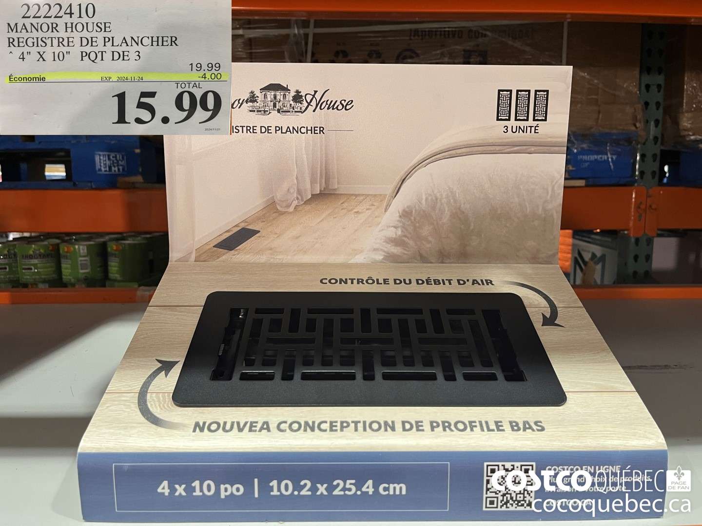 2222410 MANOR HOUSE REGISTRE DE PLANCHER ~4