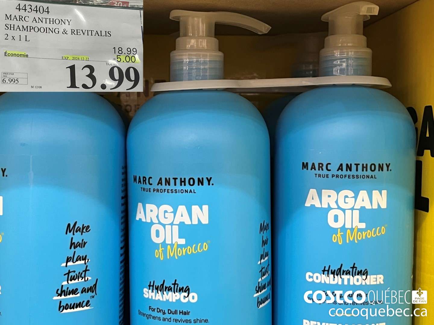 443404 MARC ANTHONY SHAMPOOING + REVITALS ($5.00 INSTANT SAVINGS EXPIRES ON 2024-12-22) $13.99