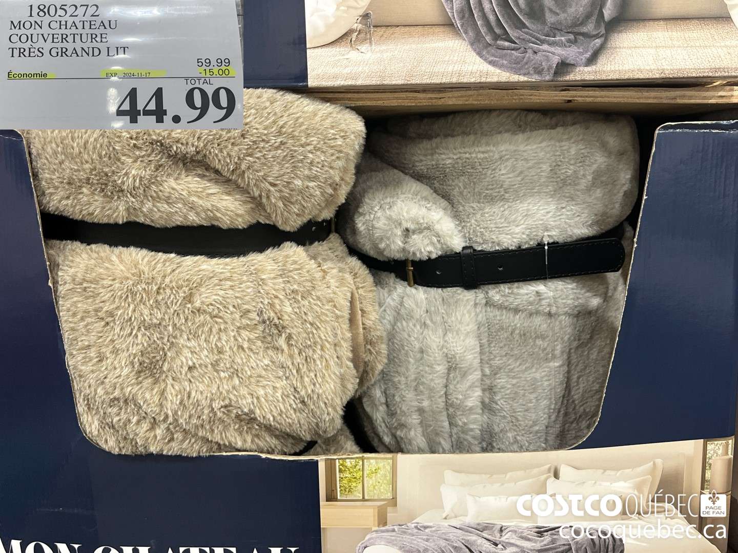 1805272 MON CHATEAU COUVERTURE TRES GRAND LIT  ($15.00 INSTANT SAVINGS EXPIRES ON 2024-11-17) $44.99