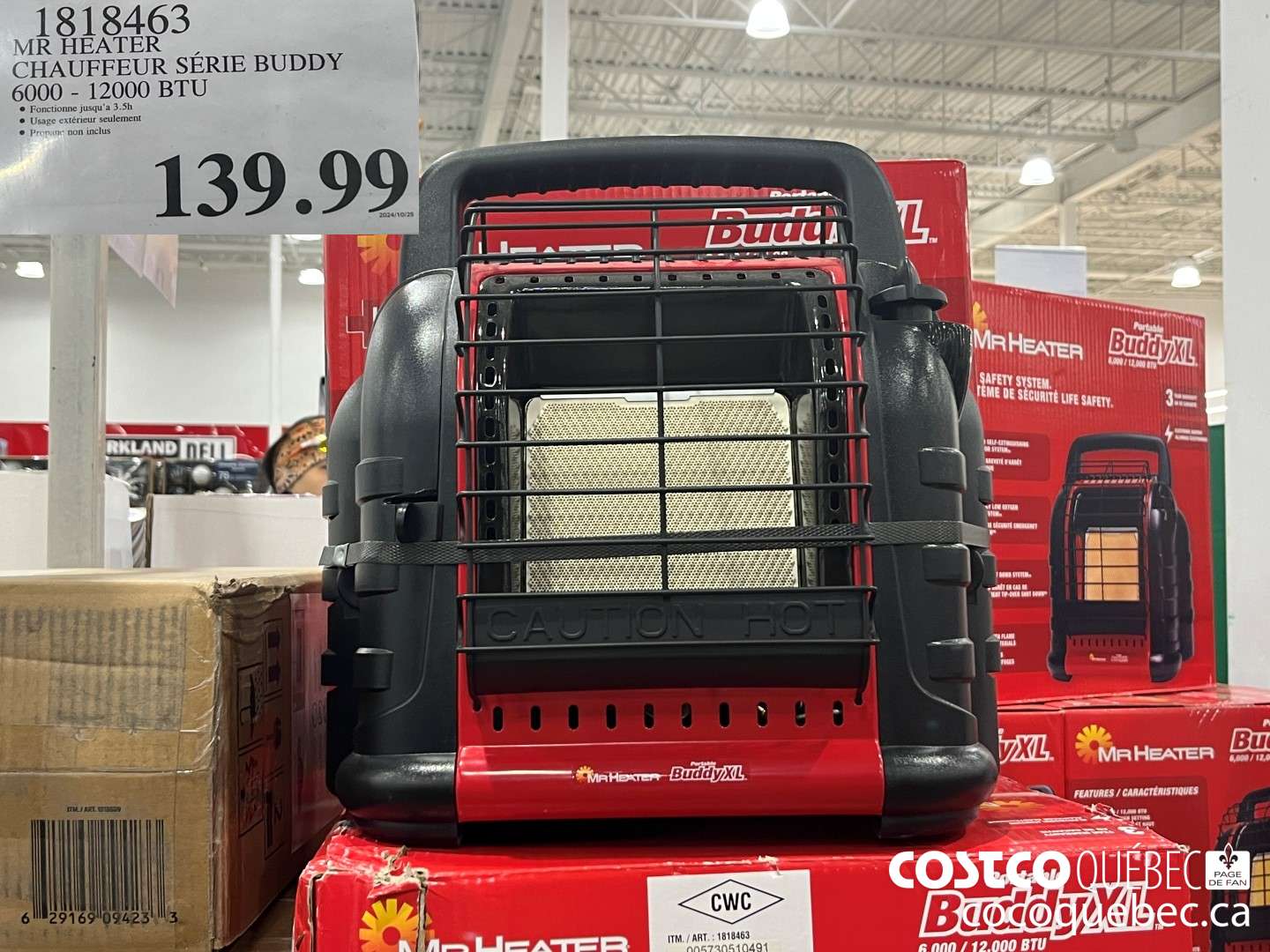 1818463 MR HEATER CHAUFFEUR SERIE BUDDY  $139.99