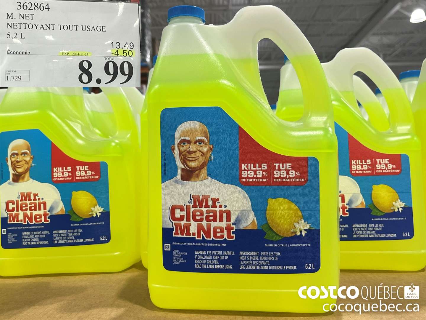 362864 M. NET TOUT USAGE ($4.50 INSTANT SAVINGS EXPIRES ON 2024-11-24) $8.99