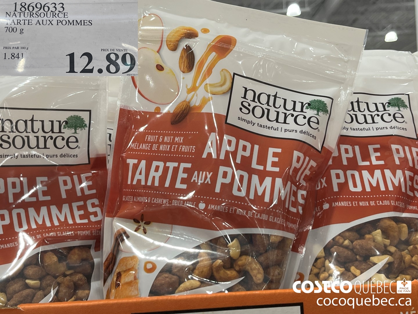 1869633 NATURSOURCE PARTE AUX POMMES 700 g  $12.89