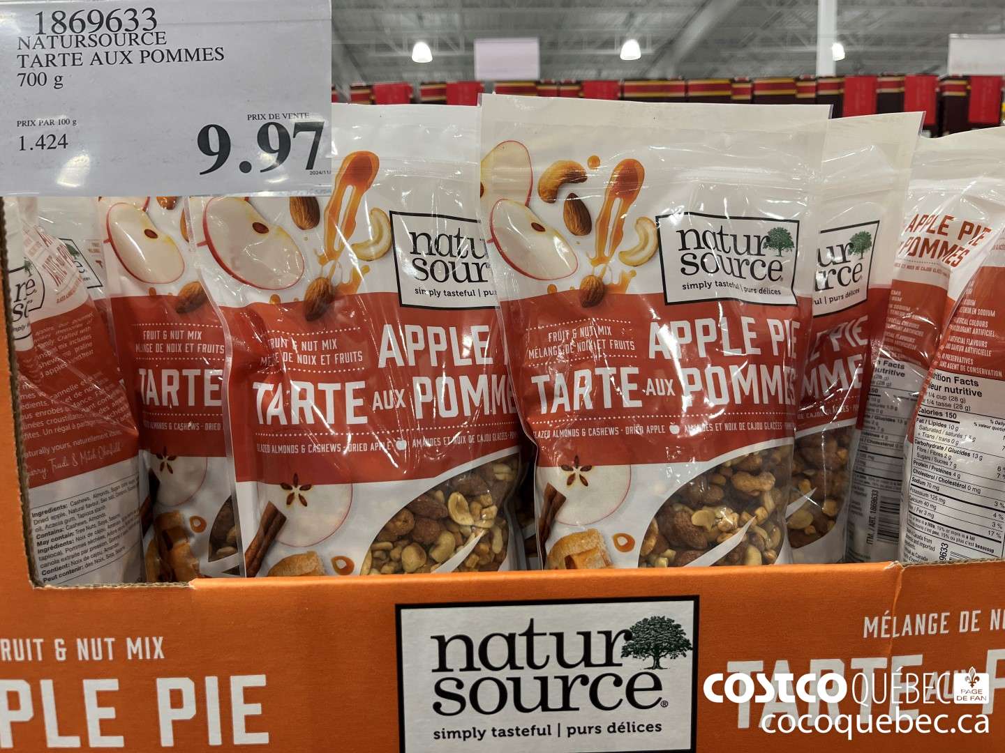 1869633 NATURSOURCE PARTE AUX POMMES 700 g  $9.97