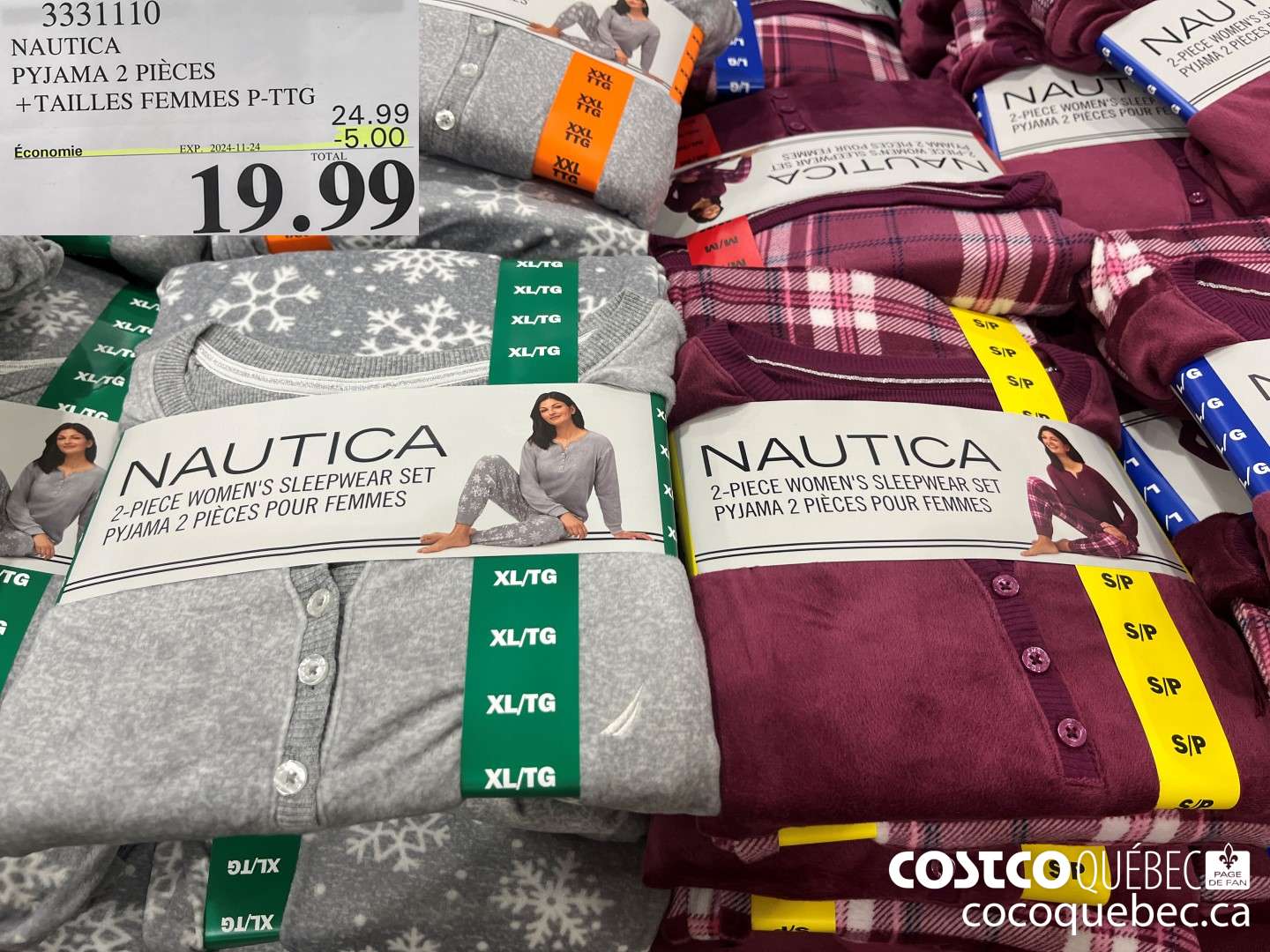 3331110 NAUTICA PYJAMA 2 PIECES  ($5.00 INSTANT SAVINGS EXPIRES ON 2024-11-24) $19.99