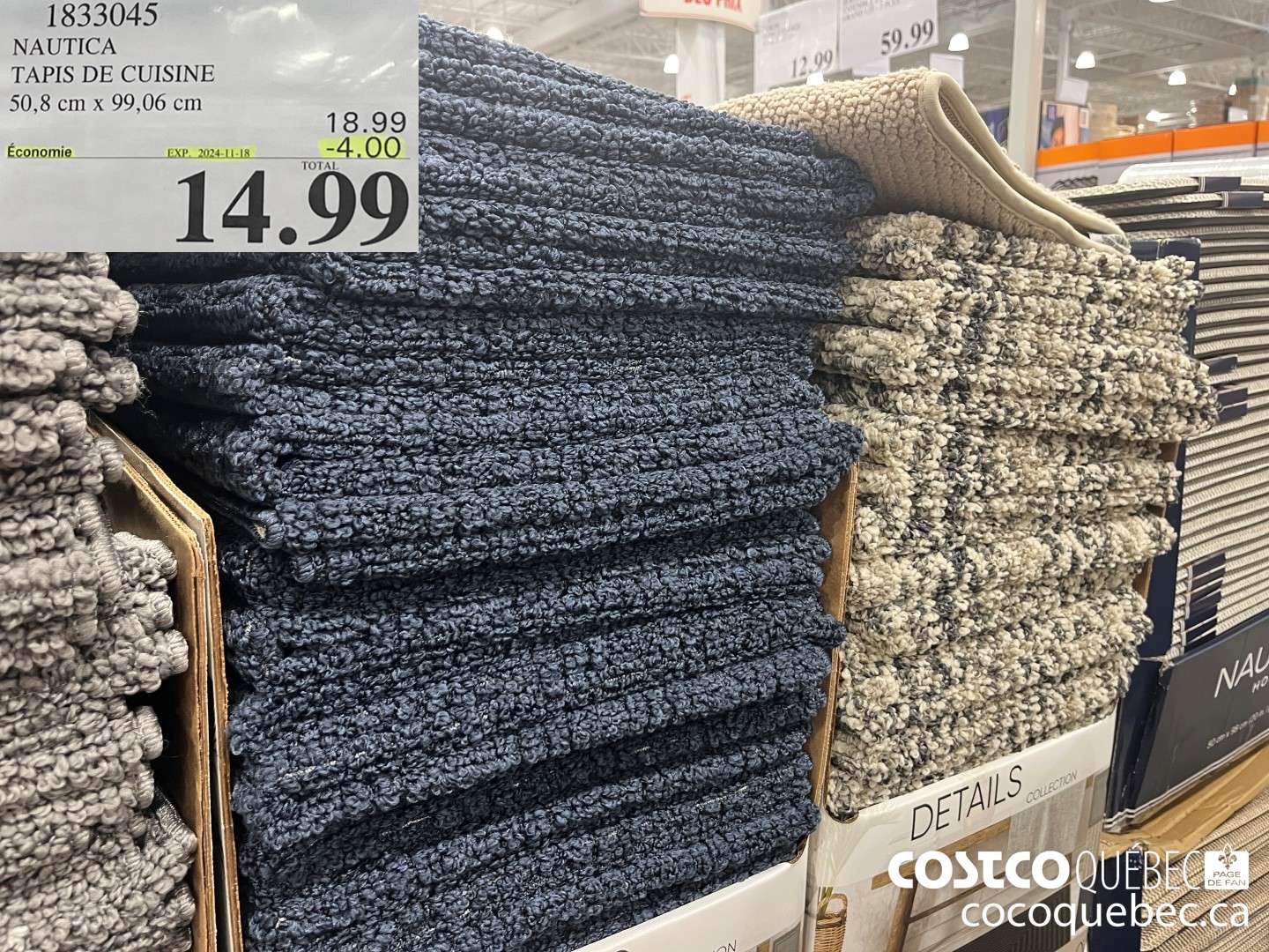 1833045 NAUTICA TAPIS DE CUISINE  ($4.00 INSTANT SAVINGS EXPIRES ON 2024-11-18) $14.99