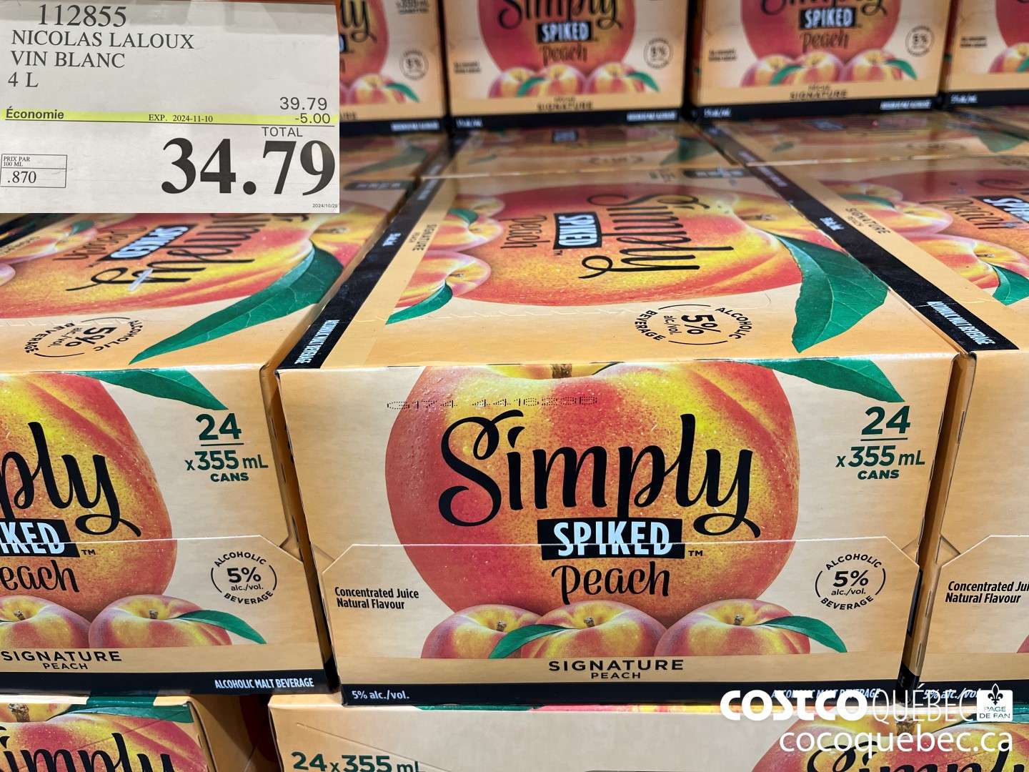 112855 NICOLAS LALOUX VIN BLANC 4L ($5.00 INSTANT SAVINGS EXPIRES ON 2024-11-10) $34.79