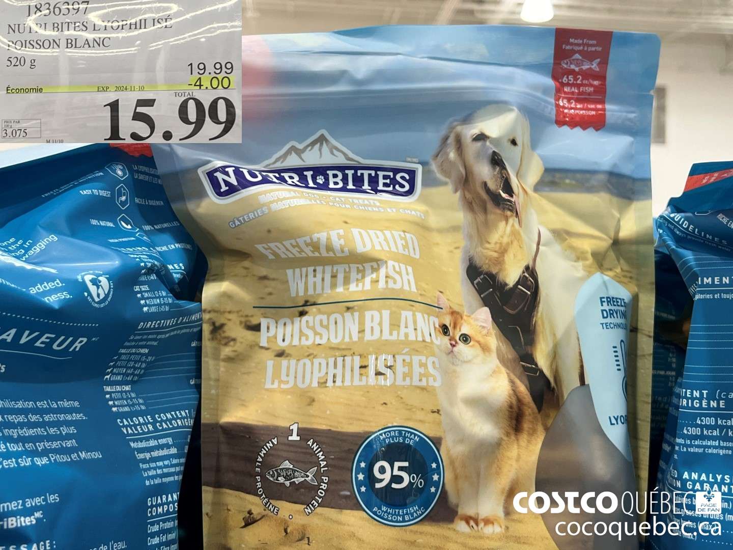1836397 NUTRI BITES LYOPHILISE POISSON BLANC  ($4.00 INSTANT SAVINGS EXPIRES ON 2024-11-10) $15.99