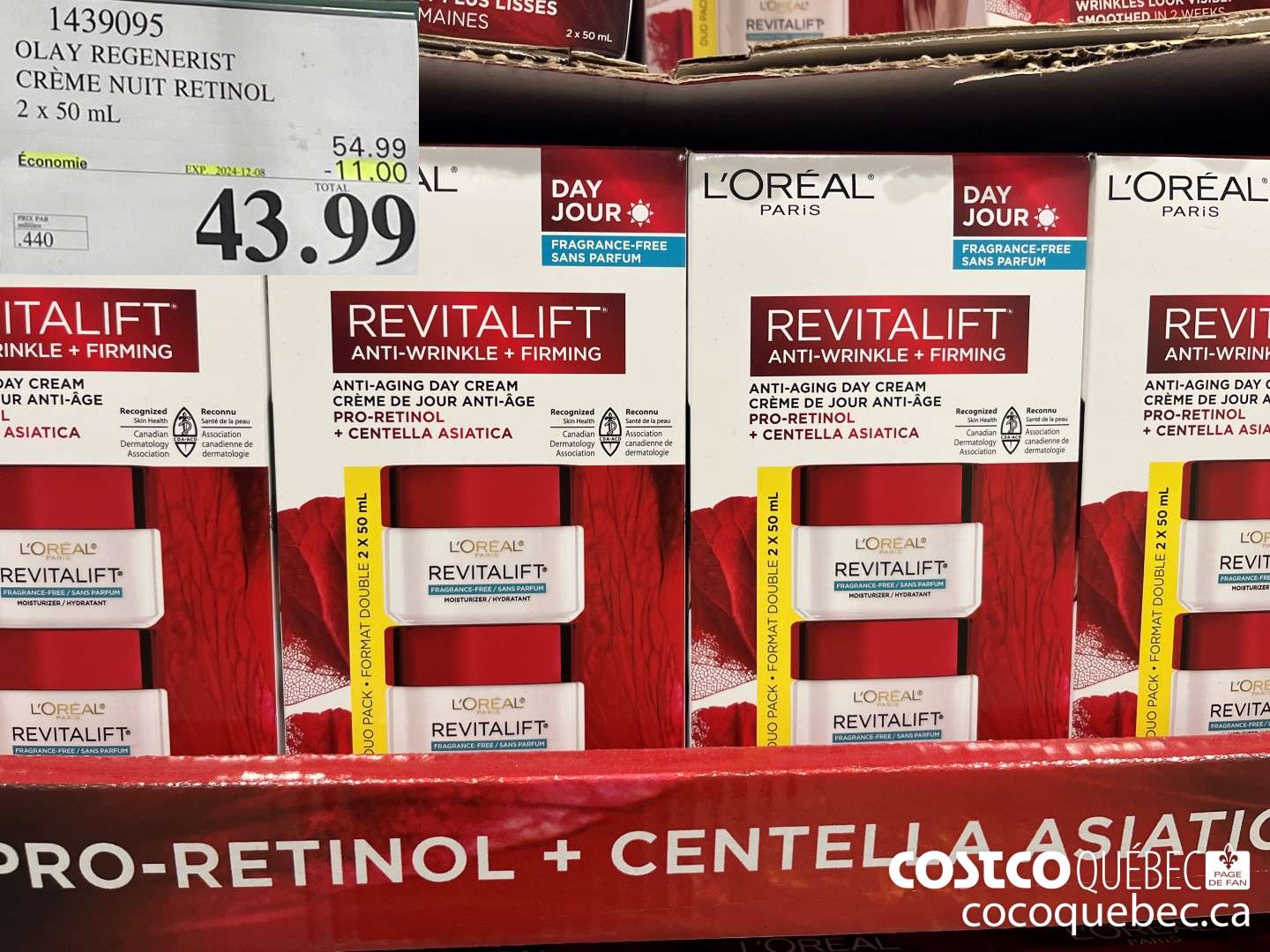 1439095 OLAY REGENERIST CREME NUIT RETINOL? B 2 xX 50 ($11.00 INSTANT SAVINGS EXPIRES ON 2024-12-08) $43.99