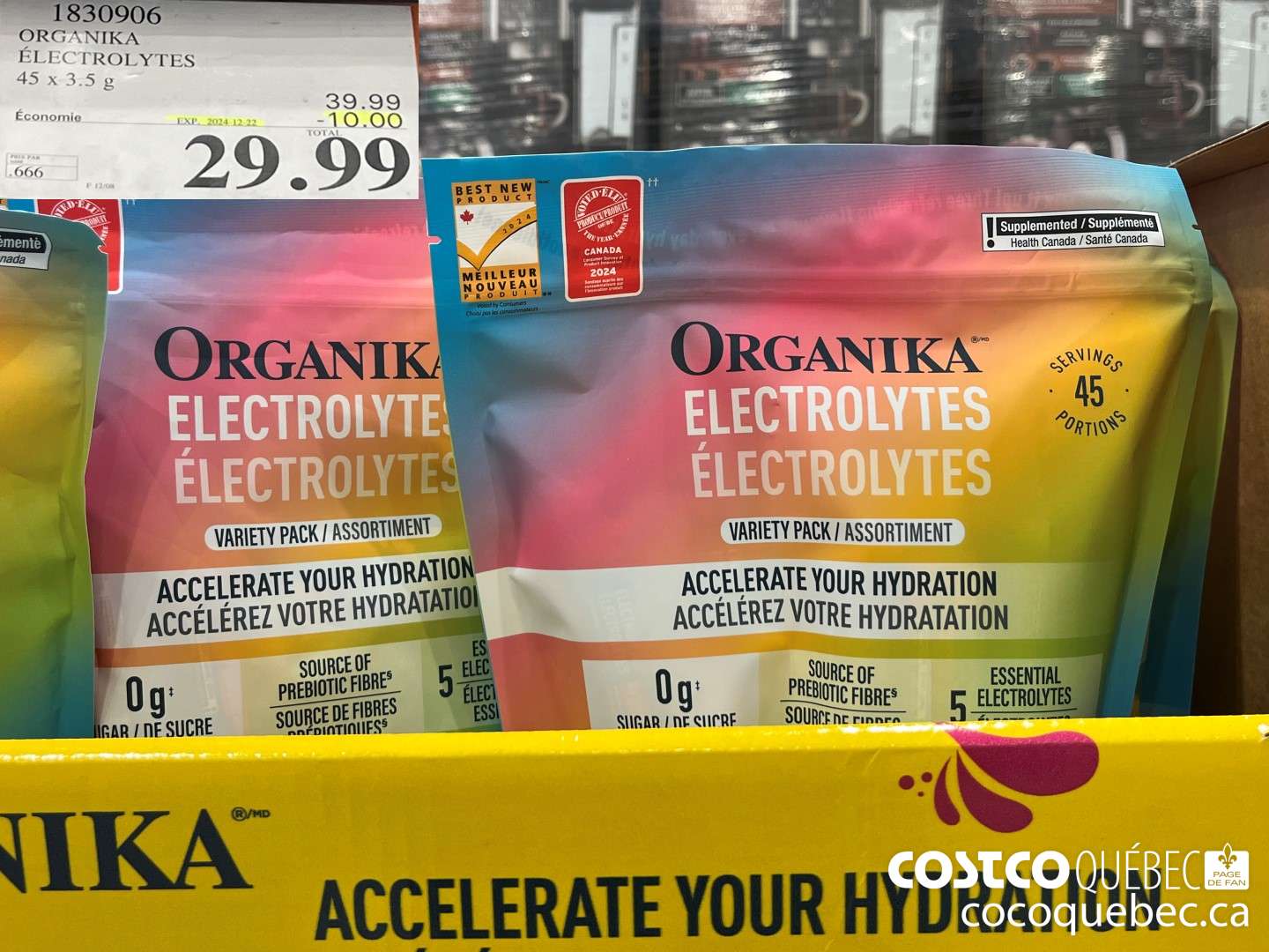 1830906 ORGANIKA ELECTROLYTES  ($10.00 INSTANT SAVINGS EXPIRES ON 2024-12-22) $29.99