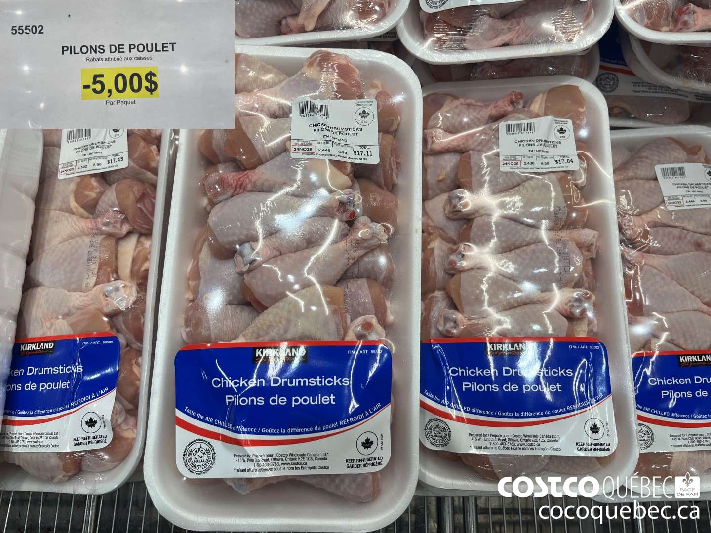 55502 PILONS DE POULET  ($5.00 INSTANT SAVINGS)