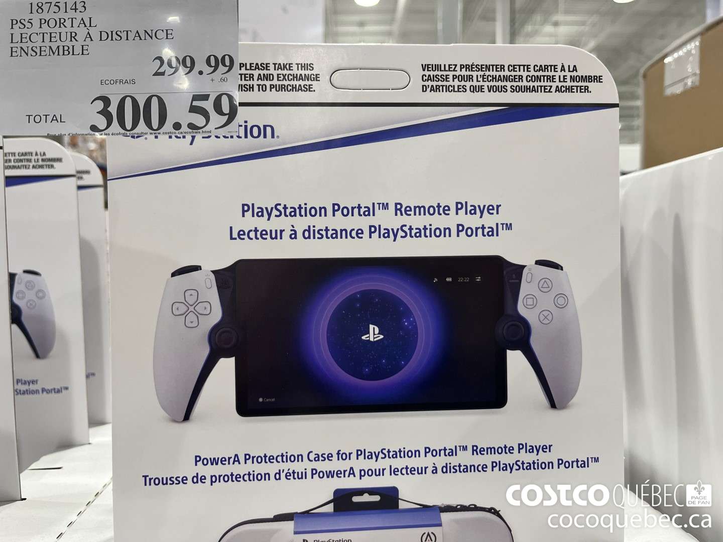 1875143 PS5 PORTAL LECTEUR A DISTANCE ENSEMBLE  $300.59