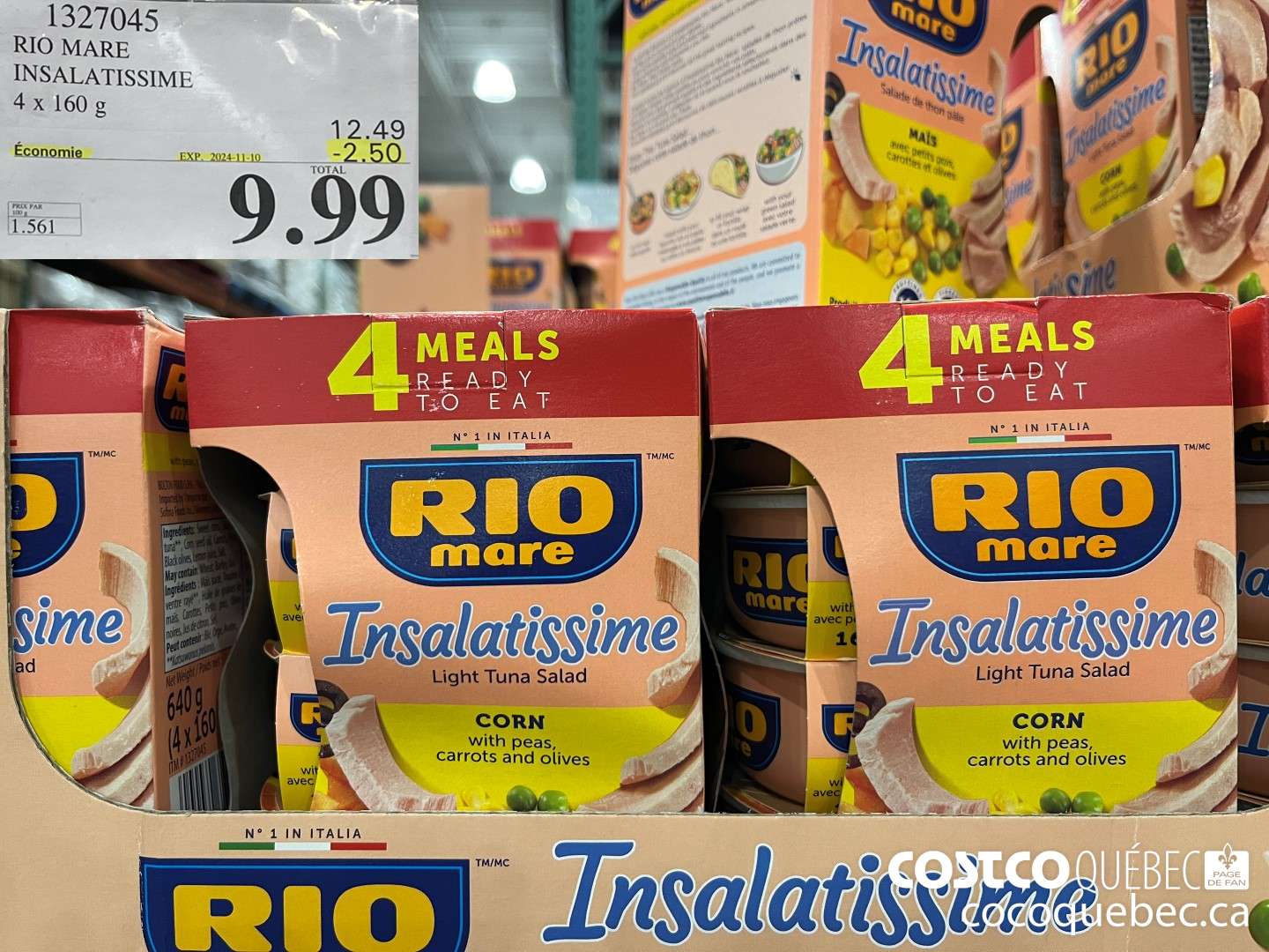 1327045 RIO MARE IN SALATISSIME 4x 160G ($2.50 INSTANT SAVINGS EXPIRES ON 2024-11-10) $9.99