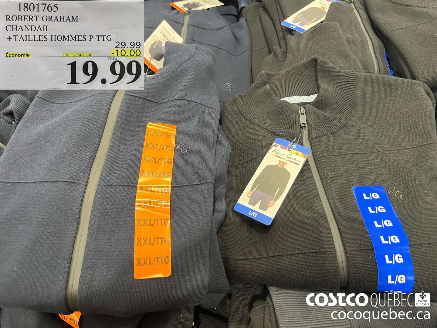 1801765 ROBERT GRAHAM CHANDAIL +TAILLES HOMMES P-TTG  ($10.00 INSTANT SAVINGS EXPIRES ON 2024-11-10) $19.99