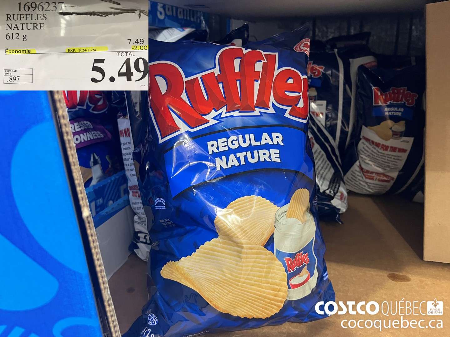 1696237 RUFFLES NATURE ($2.00 INSTANT SAVINGS EXPIRES ON 2024-11-24) $5.49