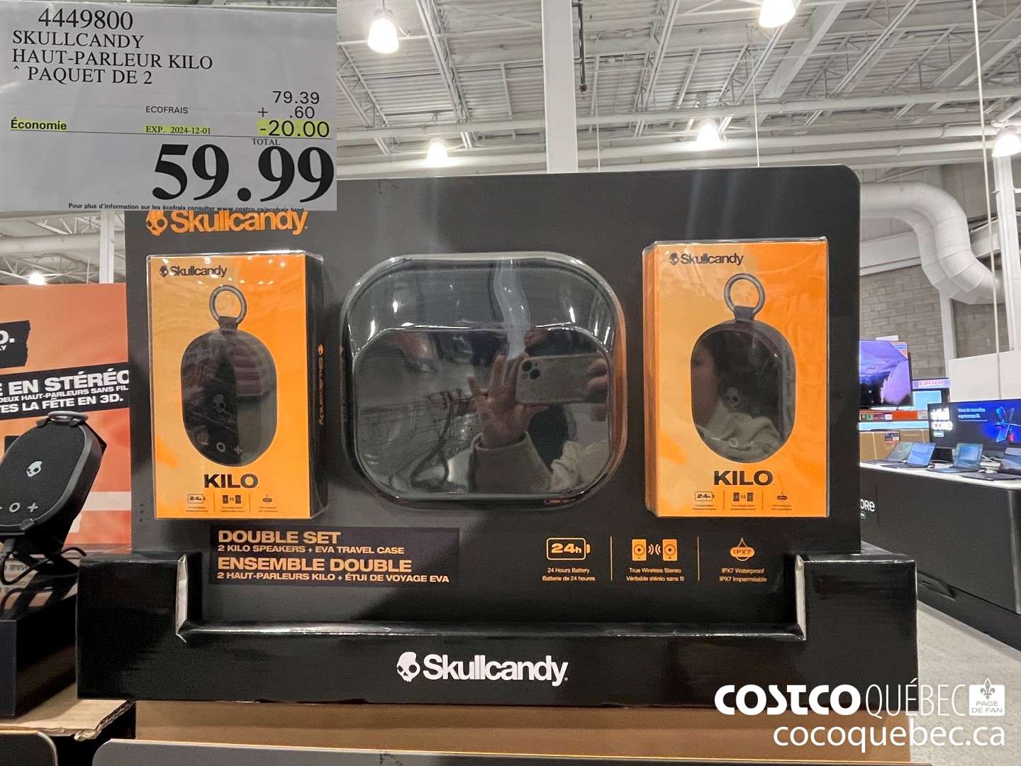 4449800 SKULLCANDY HAUT-PARLEUR KILO PAQUET DE 2  ($20.00 INSTANT SAVINGS EXPIRES ON 2024-12-01) $59.99