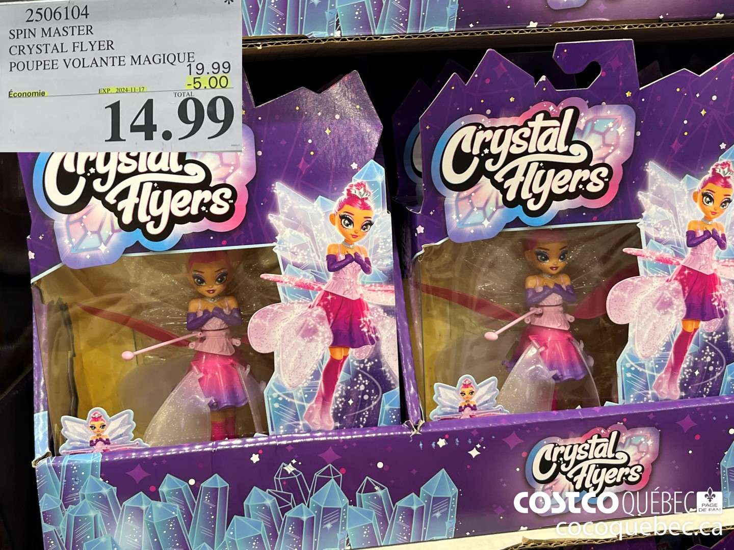 2506104 SPIN MASTER CRYSTAL FLYER POUPEE VOLANTE MAGIQUE, go  ($5.00 INSTANT SAVINGS EXPIRES ON 2024-11-17) $14.99