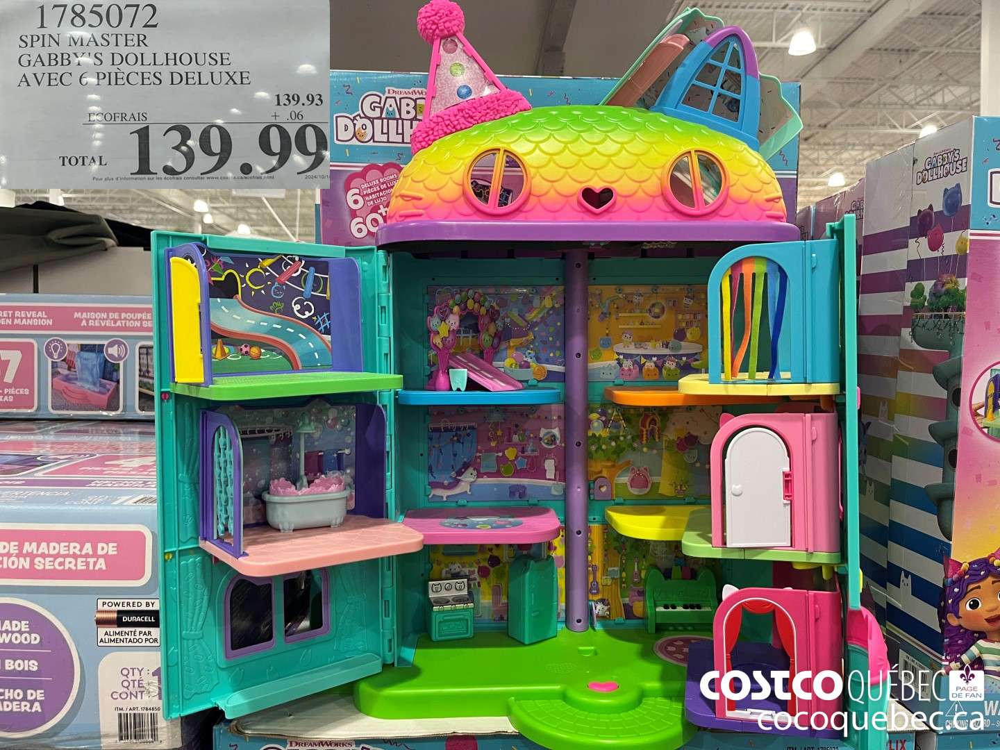 1785072 SPIN MASTER GABBY'S DOLLHOUSE AVEC 6 PIECES DELUXE  $139.93