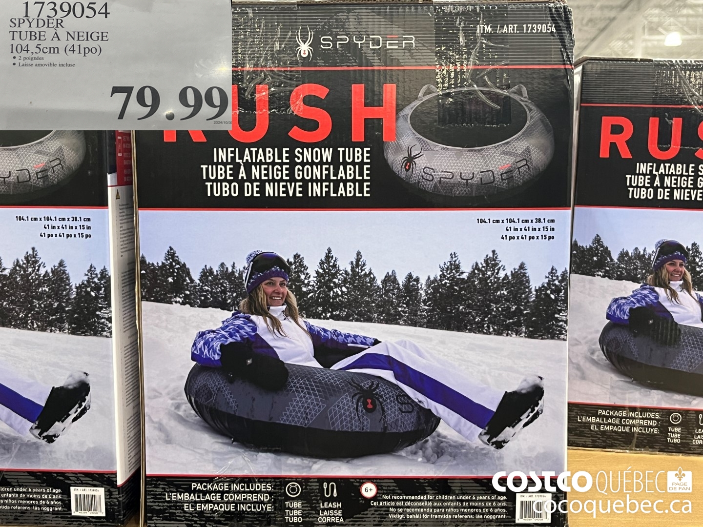 1739054 SPYDER TUBE A NEIGE 104,5cm (41po)  $19.99
