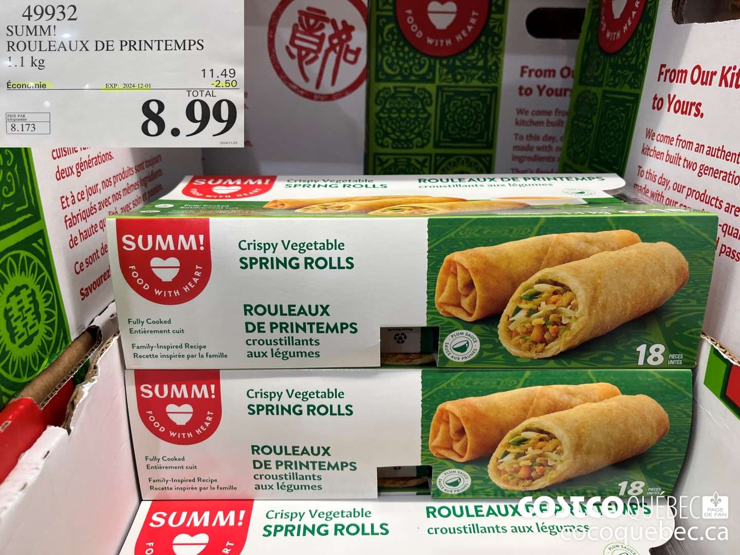 49932 SUMM! ROULEAUX DE PRINTEMPS ($2.50 INSTANT SAVINGS EXPIRES ON 2024-12-01) $8.99