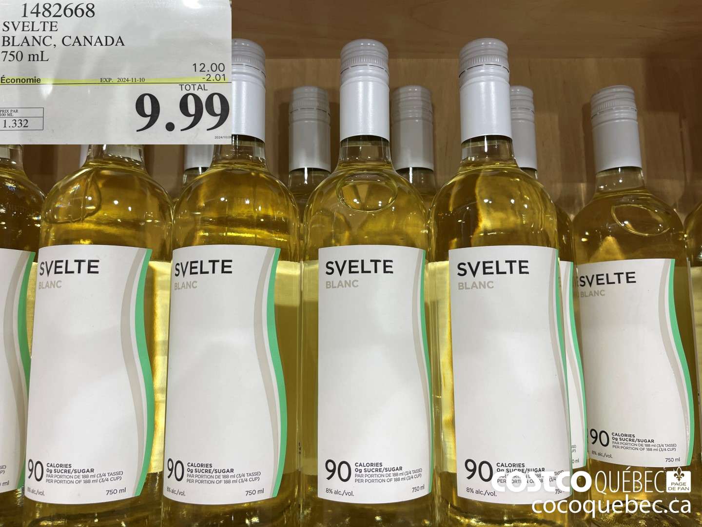 1482668 SVELTE BLANC, CANADA ($2.01 INSTANT SAVINGS EXPIRES ON 2024-11-10) $9.99