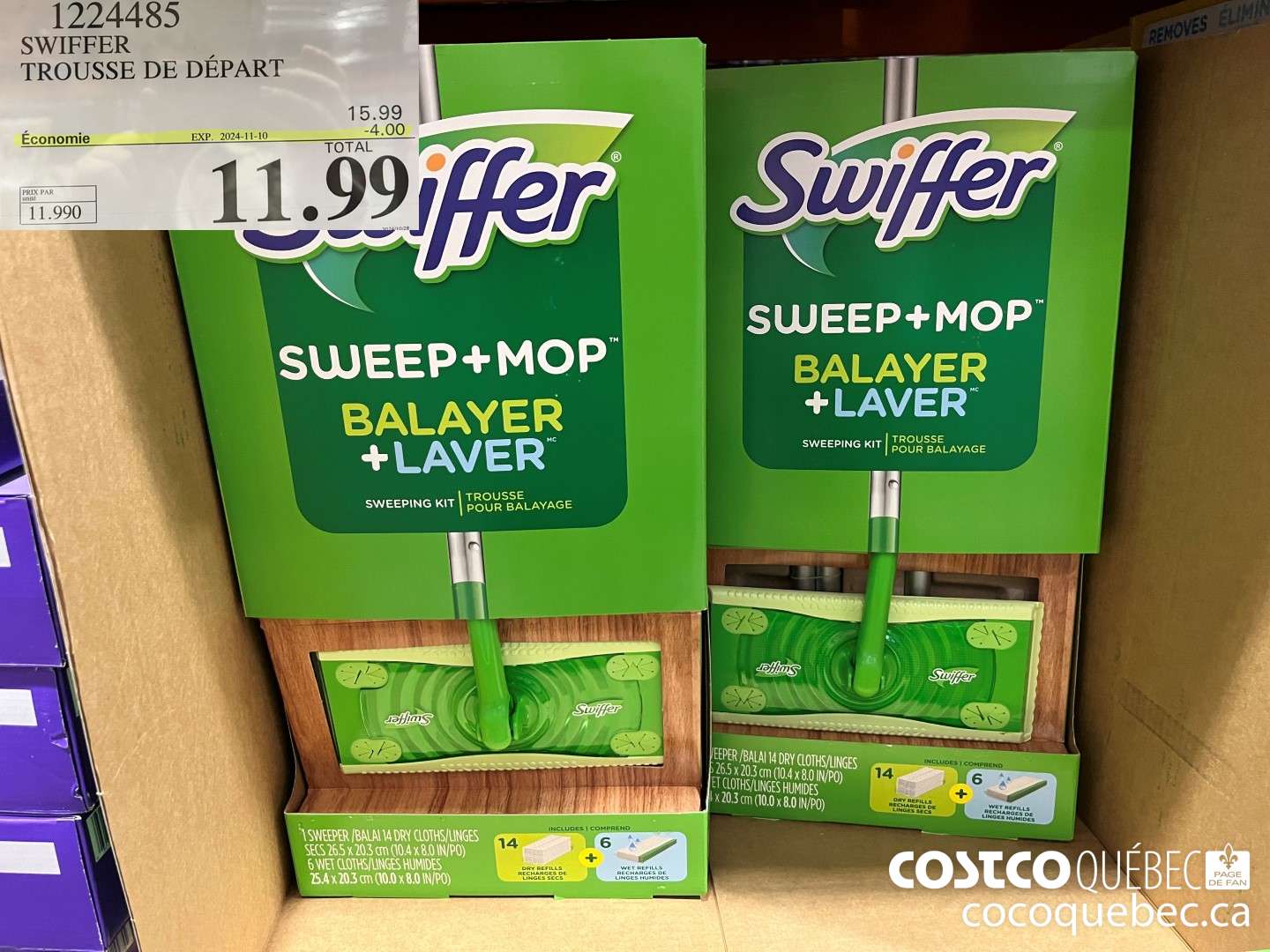 1224485 SWIFFER TROUSSE POUR BALAYAGE ($4.00 INSTANT SAVINGS EXPIRES ON 2024-11-10) $11.99