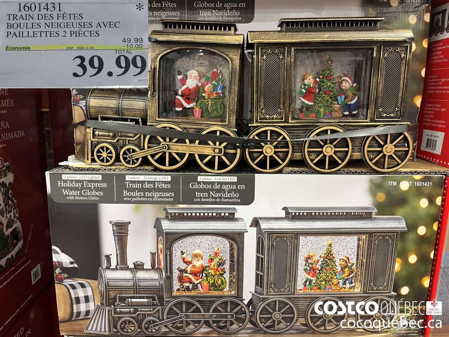 1601431 TRAIN DES FETES  ($10.00 INSTANT SAVINGS EXPIRES ON 2024-11-24) $39.99