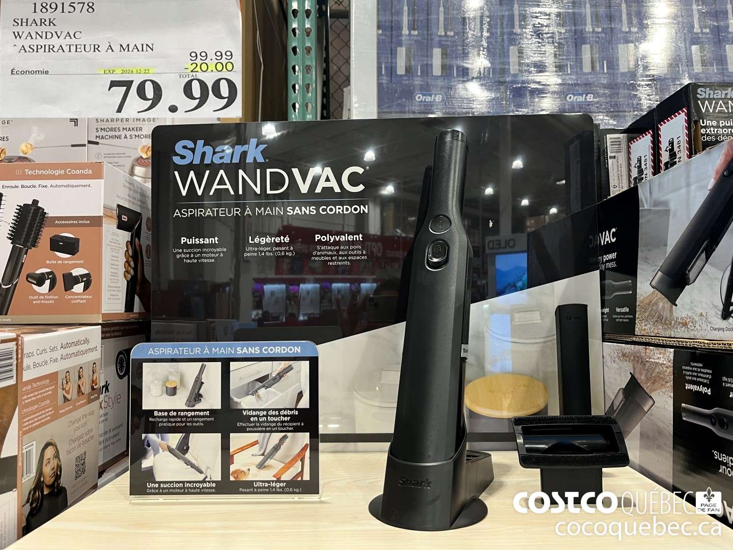 1891578 WANDVAC “ASPIRATEUR A MAIN  ($20.00 INSTANT SAVINGS EXPIRES ON 2024-12-22) $79.99