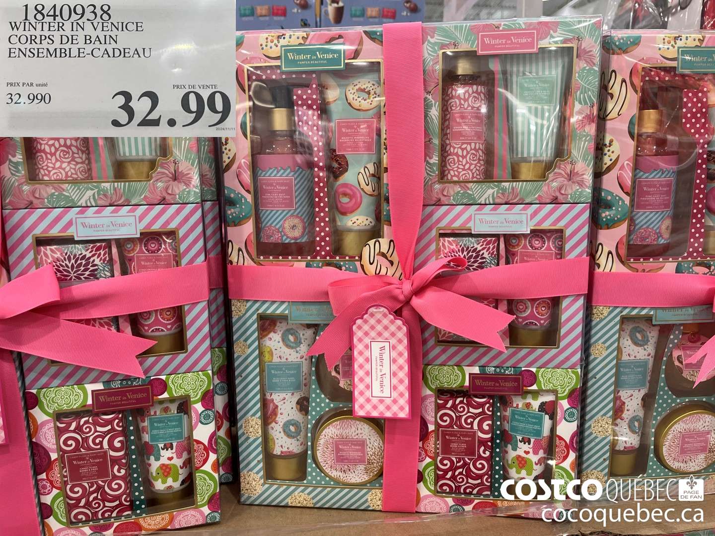 1840938 WINTER IN VENICE CORPS DE BAIN ENSEMBLE-CADEAU  $32.99