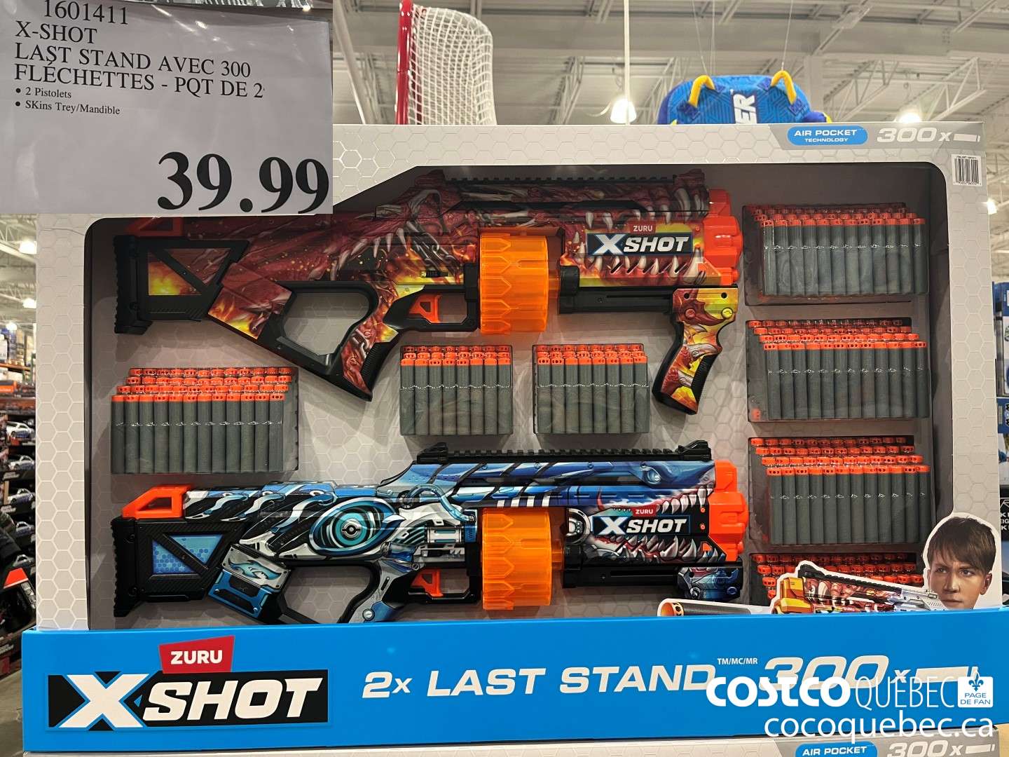 1601411 X-SHOT LAST STAND AVEC 300 FLECHETTES - PQT DE 2  $39.99