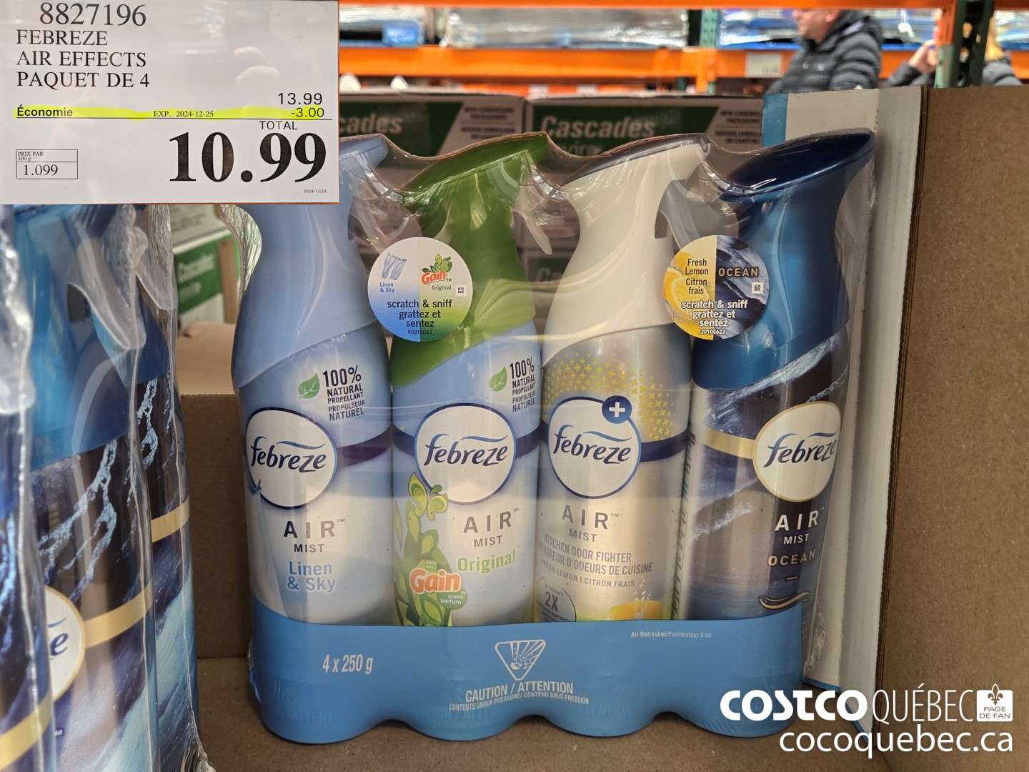 8827196 AIR EFFECTS PAQUET DE 4 ($3.00 INSTANT SAVINGS EXPIRES ON 2024-12-25) $10.99