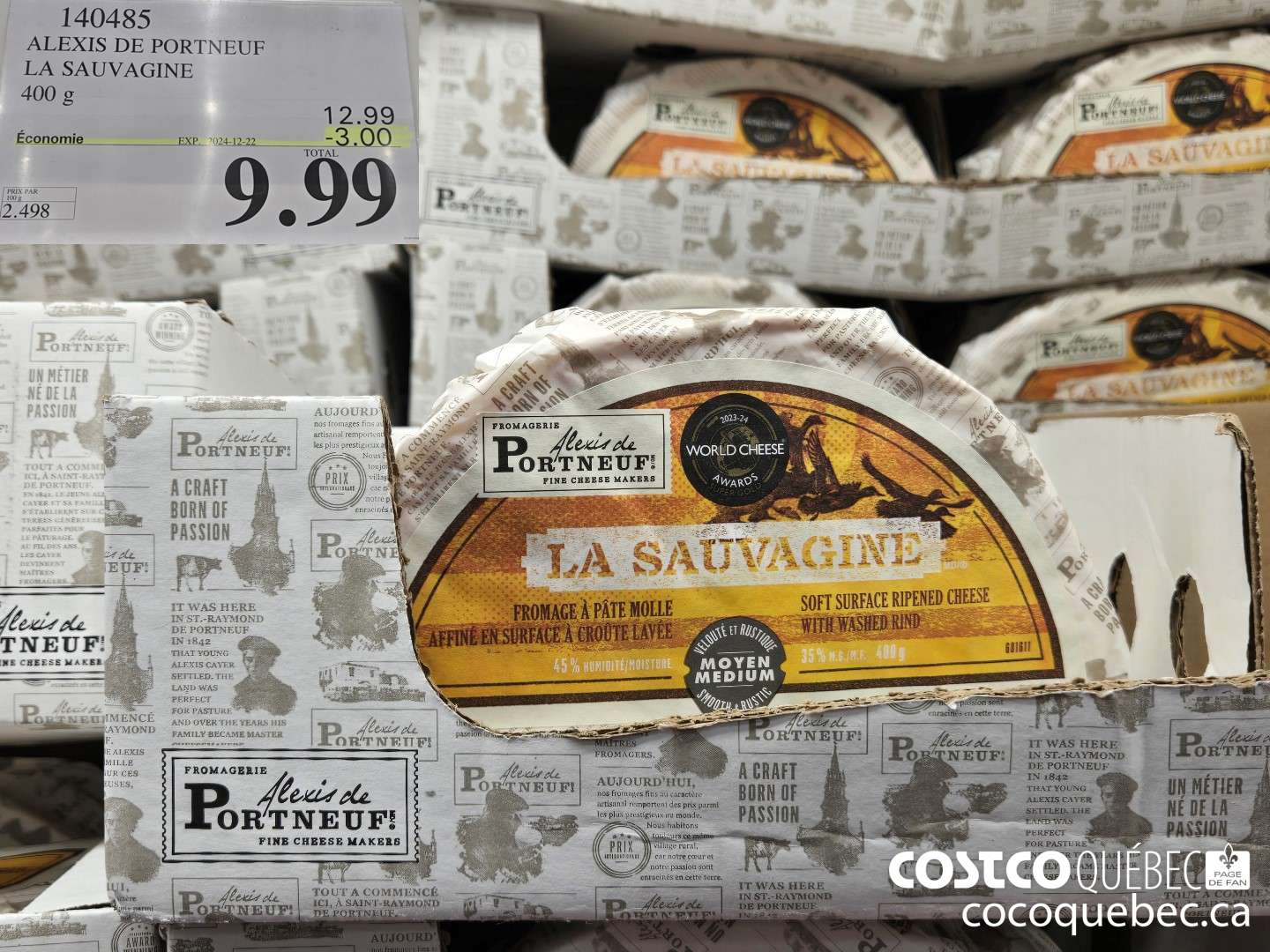 140485 ALEXIS DE PORTNEUF LA SAUVAGINE  ($3.00 INSTANT SAVINGS EXPIRES ON 2024-12-22) $9.99