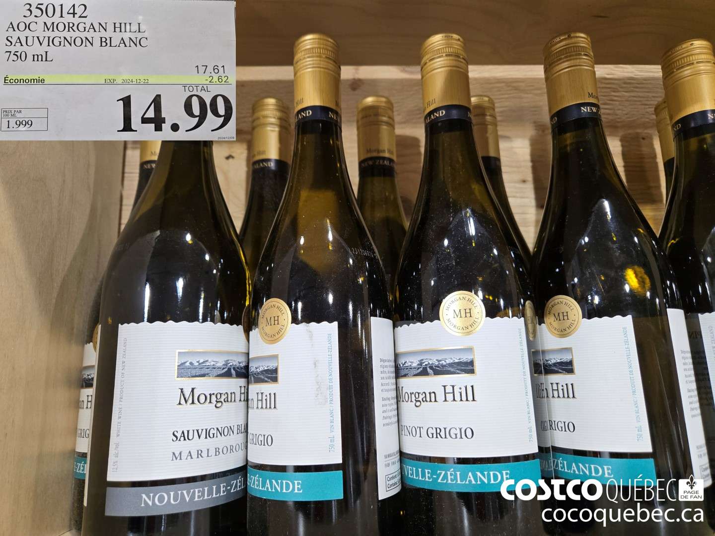 350142 AOC MORGAN HILL | SAUVIGNON BLANC ($2.62 INSTANT SAVINGS EXPIRES ON 2024-12-22) $14.99