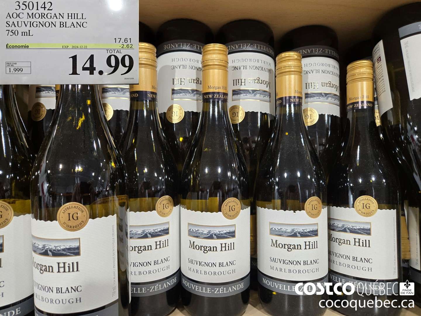 350142 AOC MORGAN HILL | SAUVIGNON BLANC ($2.62 INSTANT SAVINGS EXPIRES ON 2024-12-22) $14.99