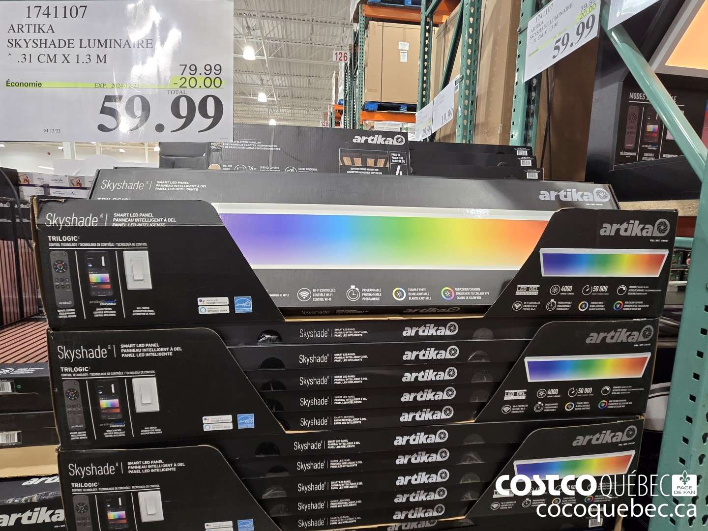 1741107 ARTIKA SKYSHADE LUMINAIRE  ($20.00 INSTANT SAVINGS EXPIRES ON 2024-12-22) $59.99