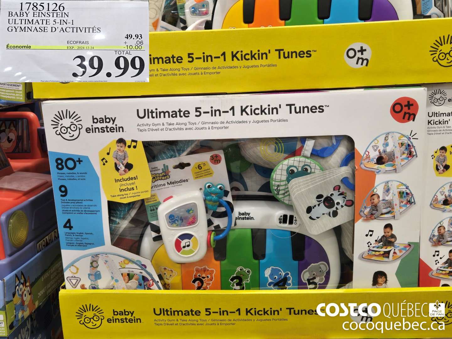 1785126 BABY EINSTEIN ULTIMATE 5-IN-1 MNASE D'ACTIVITES  ($10.00 INSTANT SAVINGS EXPIRES ON 2024-12-24) $39.99