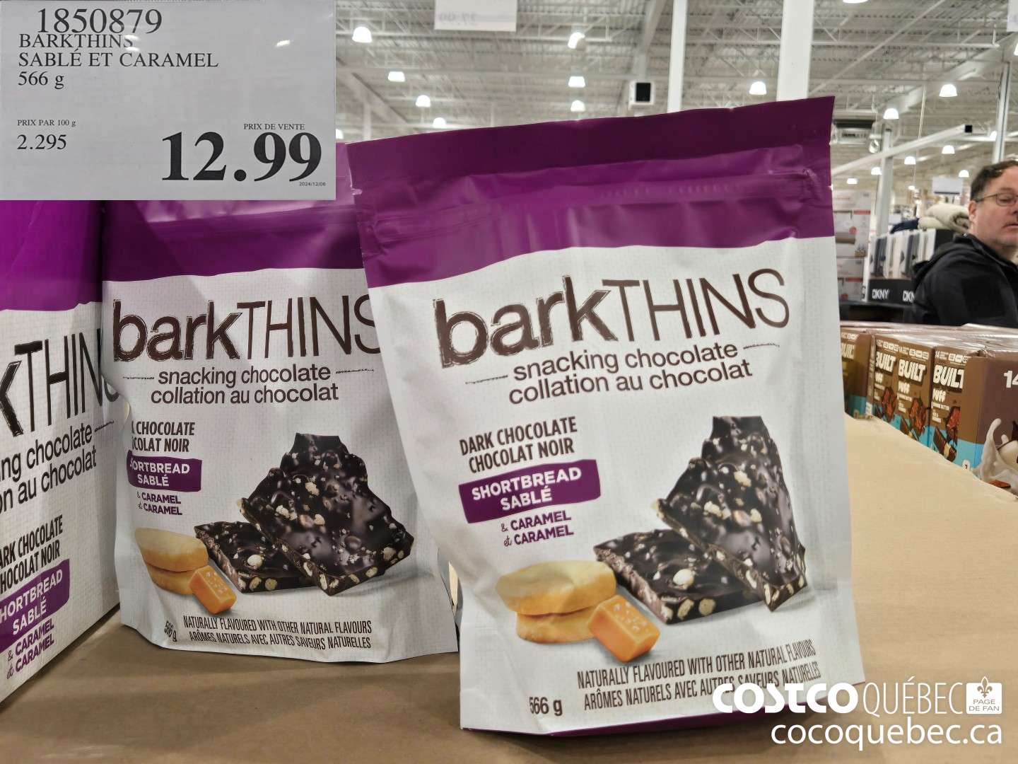 1850879 BARKTHINS SABLE ET CARAMEL 566 g  $12.99