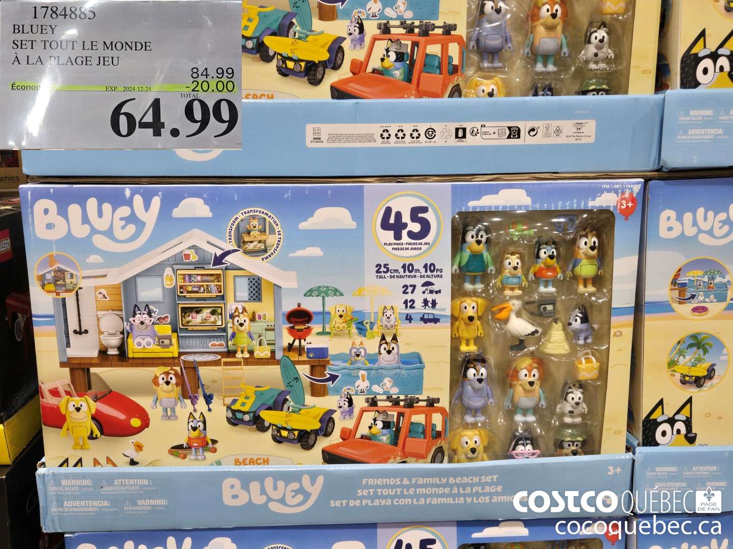 1784885 BLUEY SET TOUT LE MONDE ALA PEAGE JEU  ($20.00 INSTANT SAVINGS EXPIRES ON 2024-12-24) $64.99