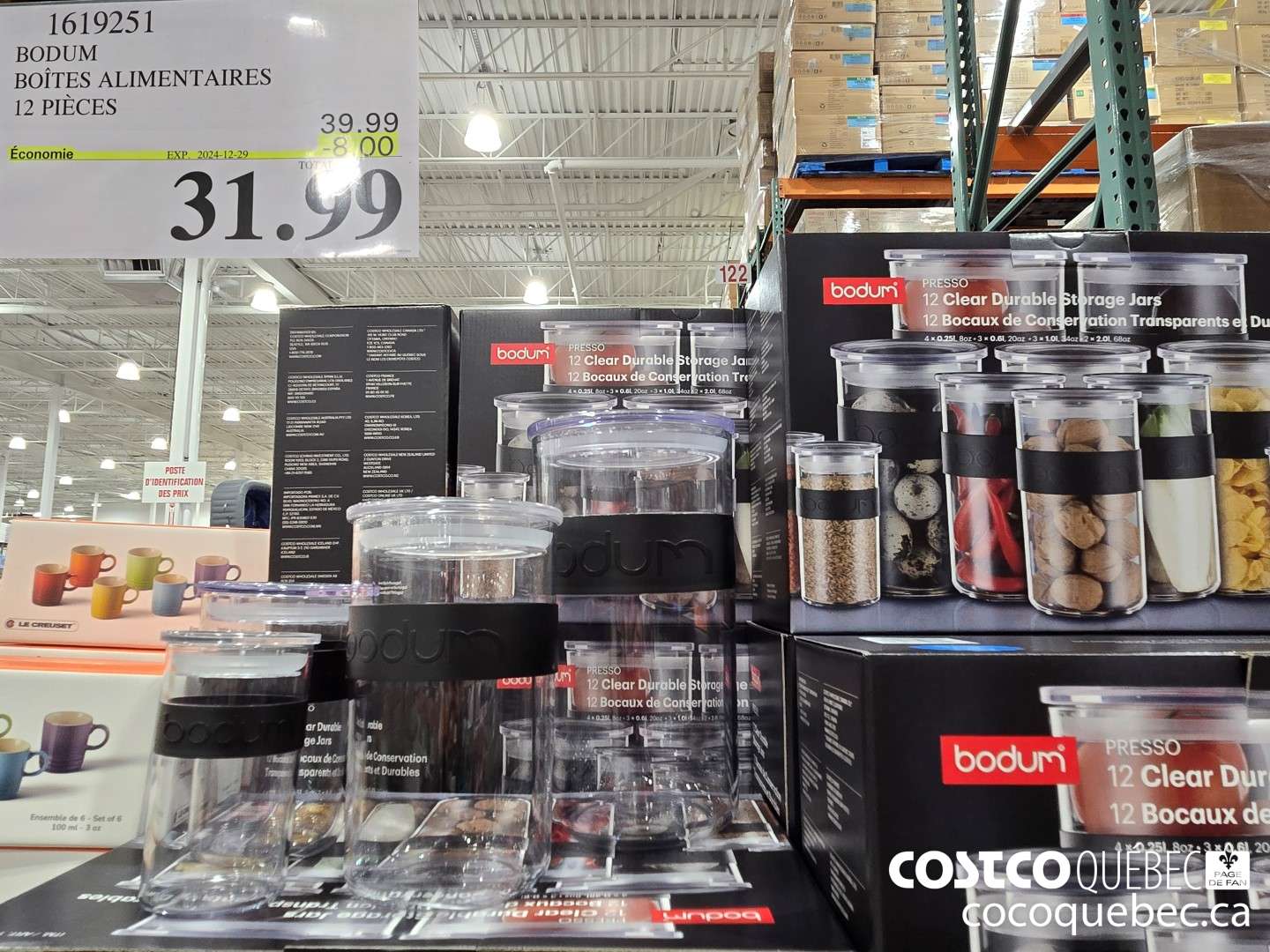 1619251 BODUM 12 PIECES  ($8.00 INSTANT SAVINGS EXPIRES ON 2024-12-29) $31.99