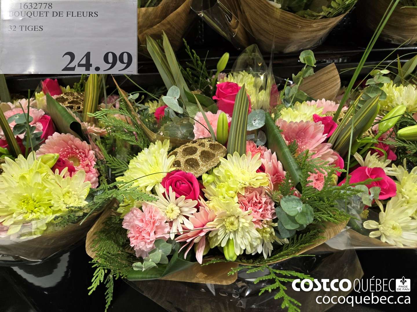 632778 BOUQUET DE FLEURS 32 TIGES  $24.99