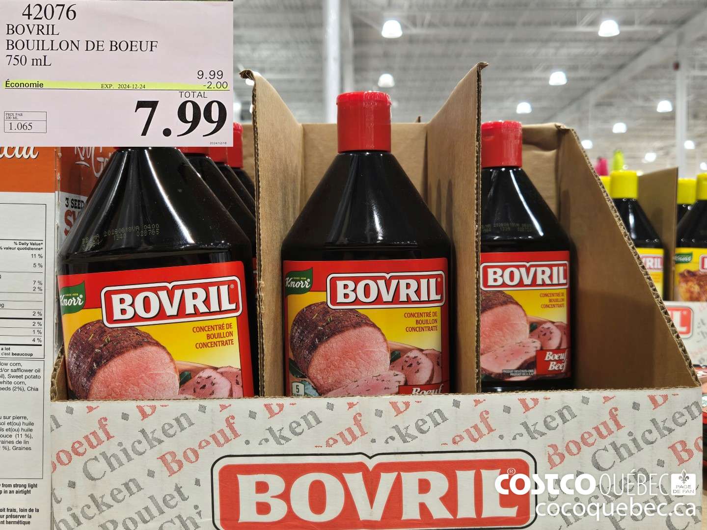 42076 BOVRIL BOUILLON DE BOEUF  ($2.00 INSTANT SAVINGS EXPIRES ON 2024-12-22) $7.99