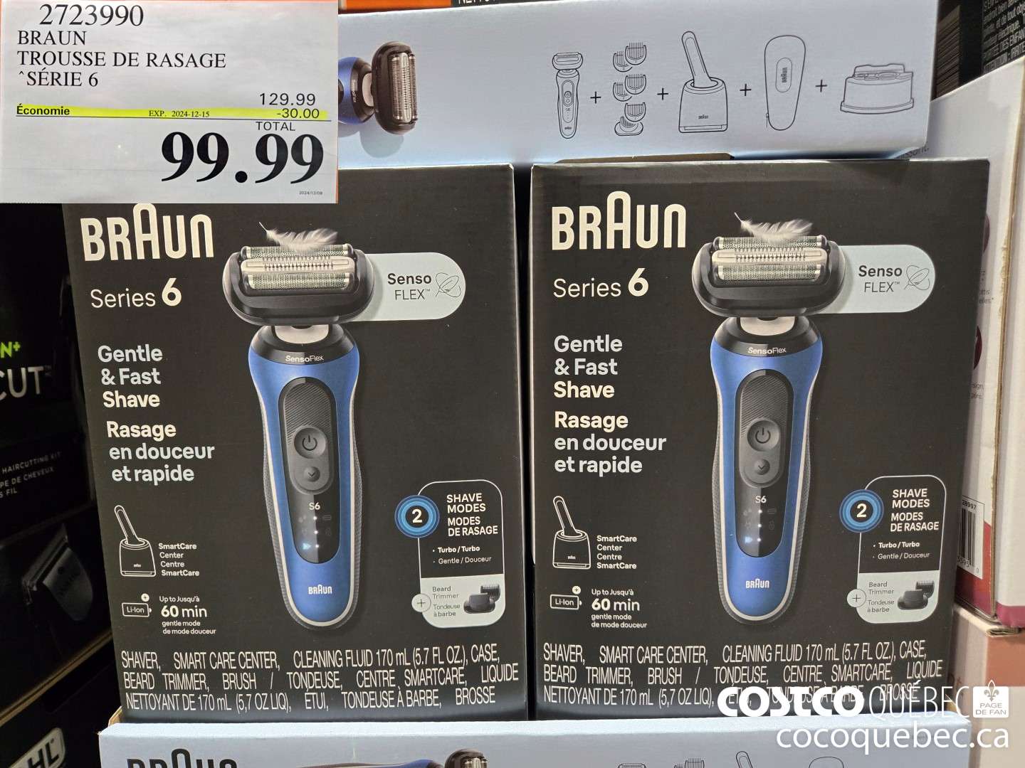 2723990 BRAUN TROUSSE DE RASAGE “SERIE 6  ($30.00 INSTANT SAVINGS EXPIRES ON 2024-12-22) $99.99