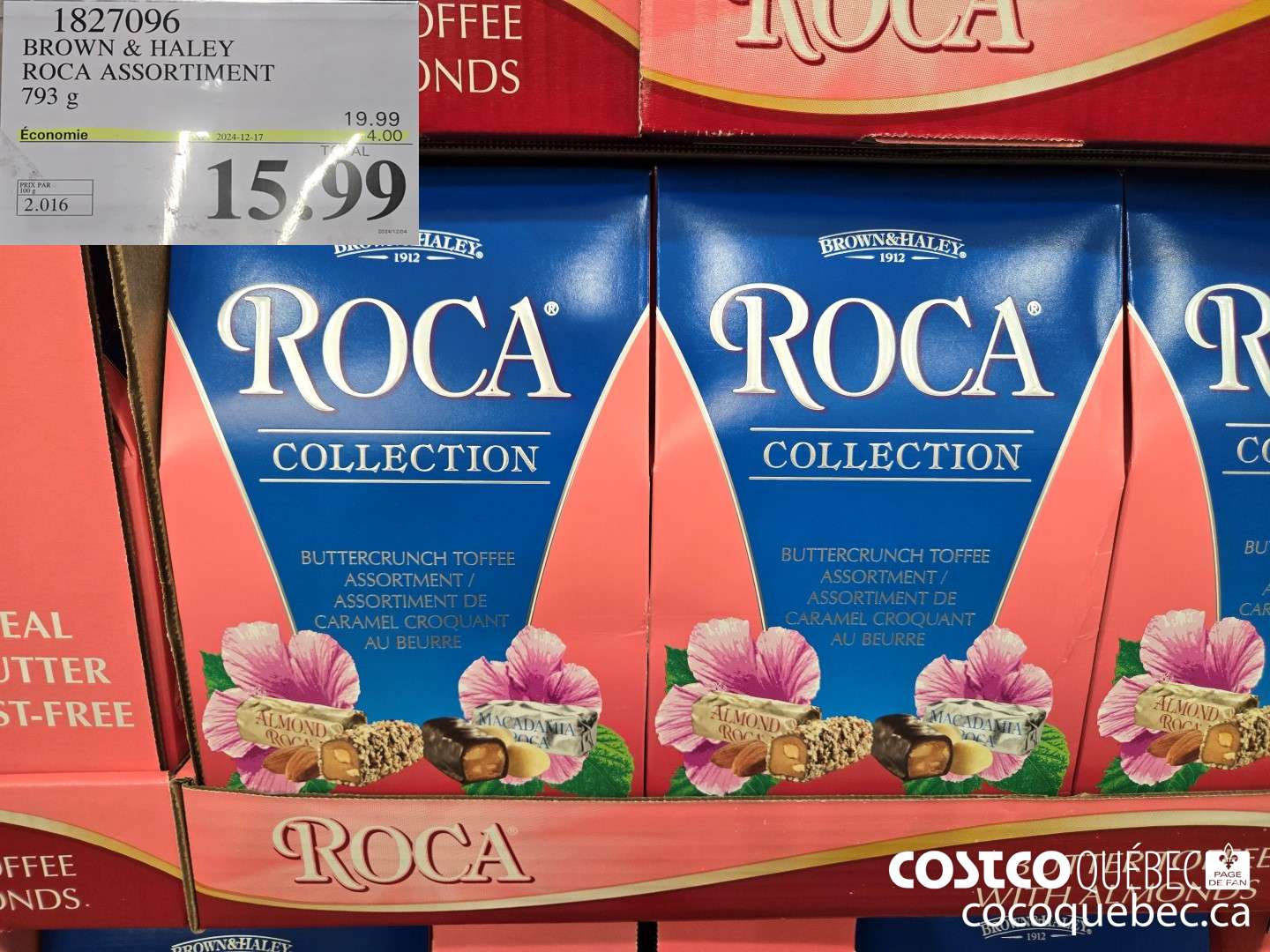 18277096 BROWN & HALEY ROCA ASSORTIMENT 793 g  ($4.00 INSTANT SAVINGS EXPIRES ON 2024-12-17) $15.99